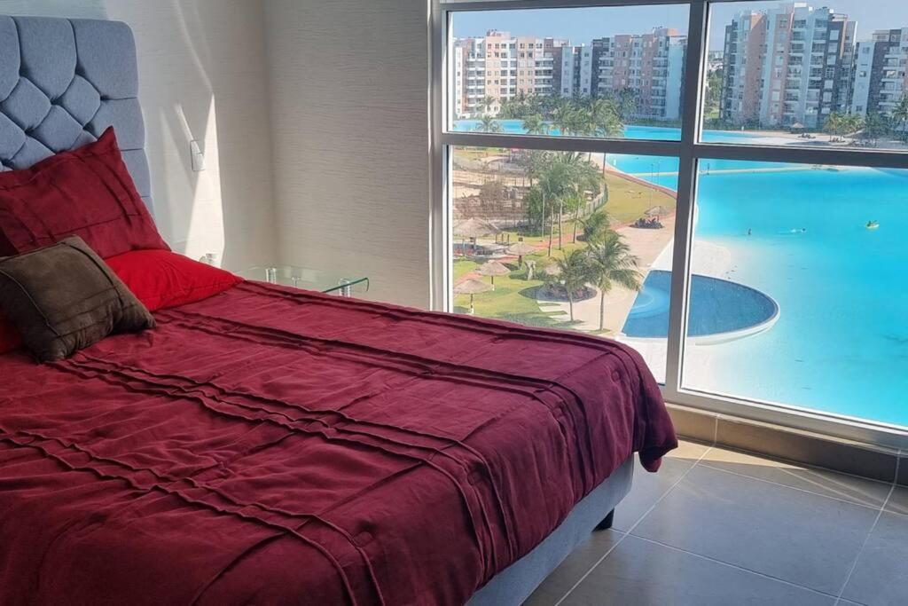קנקון Departamento Con Laguna Artificial מראה חיצוני תמונה