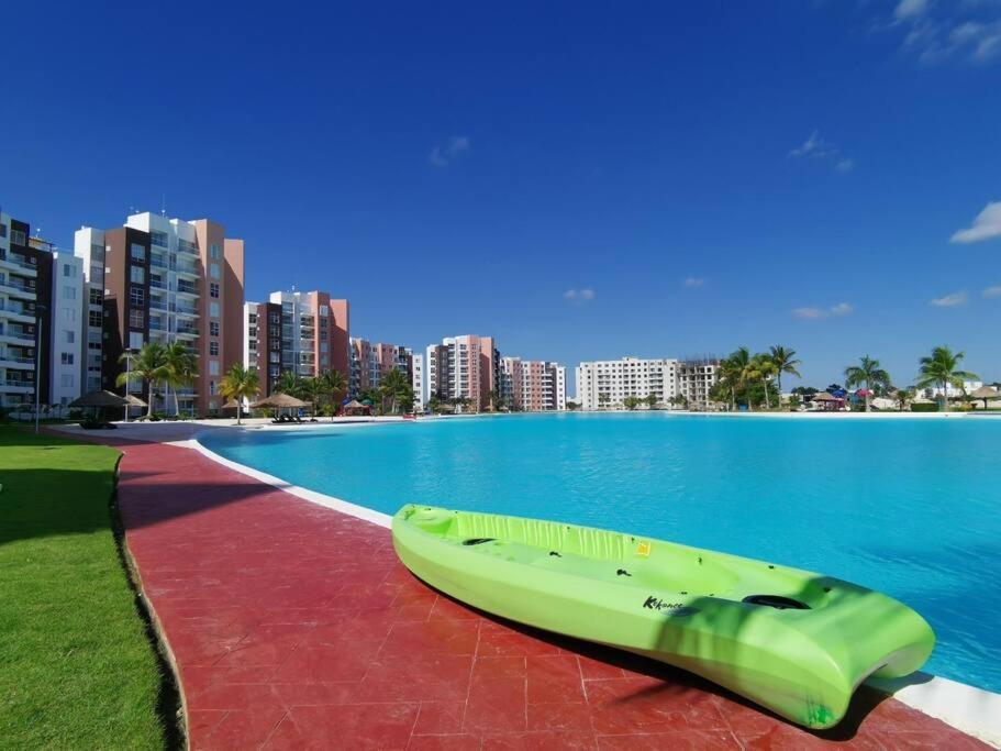 קנקון Departamento Con Laguna Artificial מראה חיצוני תמונה