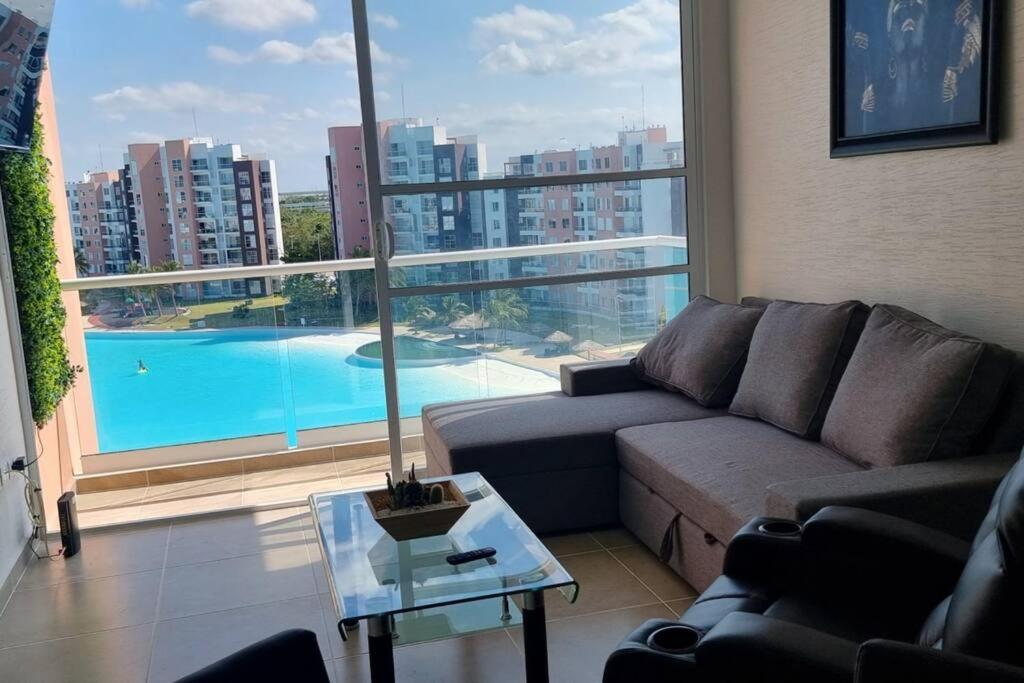קנקון Departamento Con Laguna Artificial מראה חיצוני תמונה