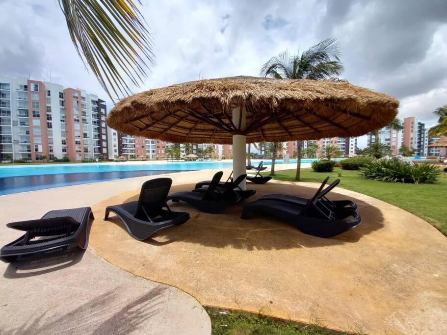 קנקון Departamento Con Laguna Artificial מראה חיצוני תמונה