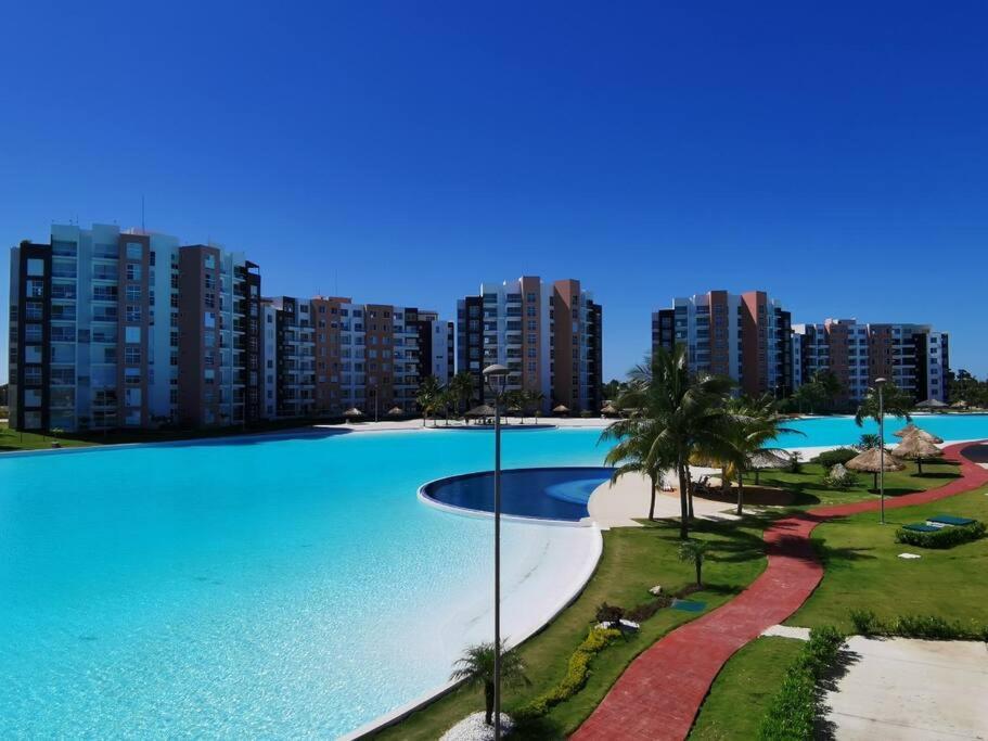 קנקון Departamento Con Laguna Artificial מראה חיצוני תמונה