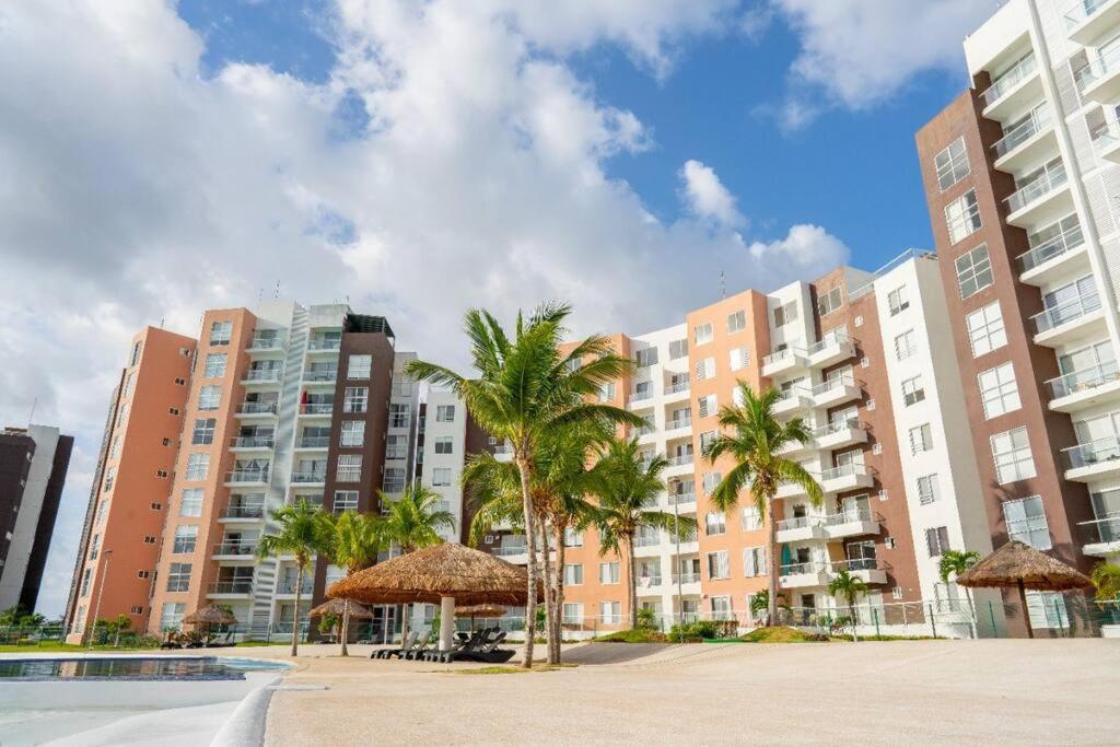 קנקון Departamento Con Laguna Artificial מראה חיצוני תמונה